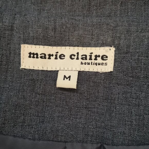 Marie Claire Ladies Size Medium Denim Blue Dress Jacket - Picture 3 of 6